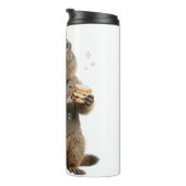 Marmot die thee drinkt thermosbeker (Geroteerd rechts)