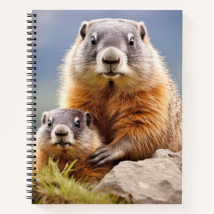 Marmot Dier Wild Beauty Freedom Wilderness Vrede Notitieboek
