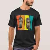 Marmot Ground Squirrel Retro  Mannen Kind T-shirt (Voorkant)