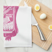 Marmot Groundhog eet sardines Theedoek (Quarter Fold)