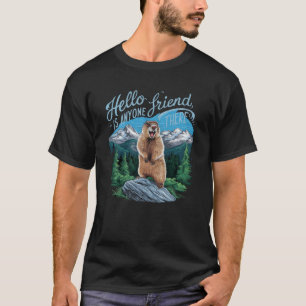 Marmot in de Alpen T-shirt