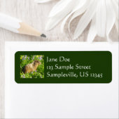 Marmot in Mount Rainier Wildbloemen Etiket (Insitu)