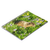 Marmot in Mount Rainier Wildbloemen Notitieboek (Linkerzijde)