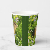 Marmot in Mount Rainier Wildbloemen Papieren Bekers (Rechts)