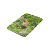 Marmot in Mount Rainier Wilde Bloemen Badmat (Gekanteld)