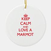 Marmot Keramisch Ornament (Voorkant)