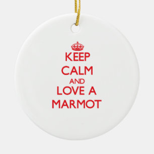 Marmot Keramisch Ornament