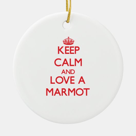 Marmot Keramisch Ornament (Voorkant)