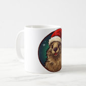 Marmot Kerstmis Koffiemok (Voorkant links)