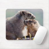 Marmot Moeder met Baby Muismat (Met muis)