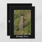 Marmot Motivatie Uitnodiging Kaart (Voorkant / Achterkant)