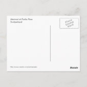 Marmot op Furka Pass Briefkaart (Achterkant)