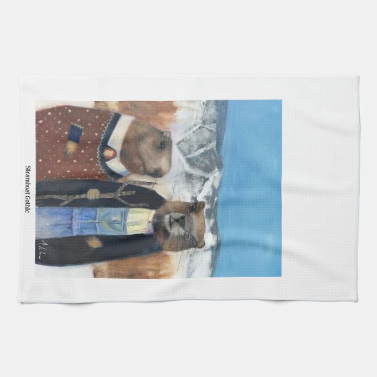 Marmot Tea Towel (American Gothic) Theedoek (Horizontaal)