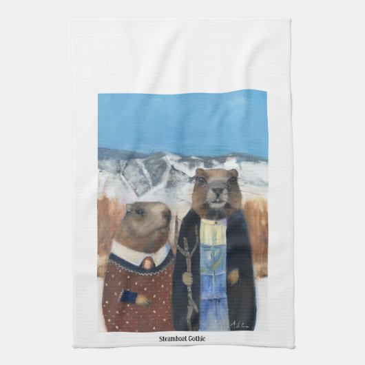 Marmot Tea Towel (American Gothic) Theedoek (Verticaal)
