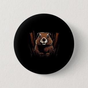 Marmot Wilde Dieren Kleurrijke Marmot Liefhebber W Ronde Button 5,7 Cm
