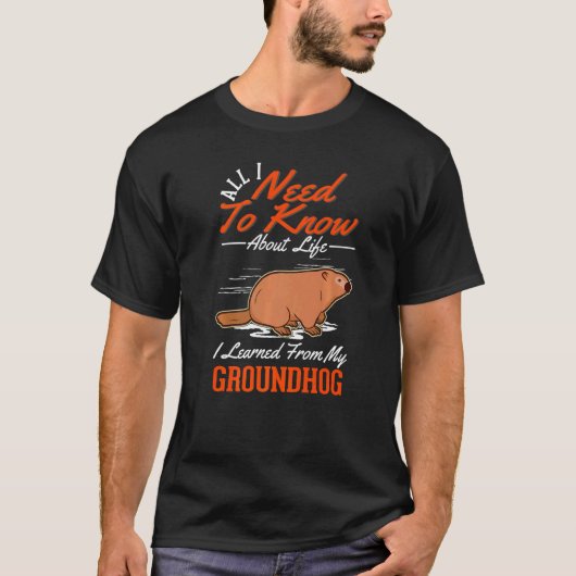 Marmot Woodchuck Groundhog T-shirt (Voorkant)
