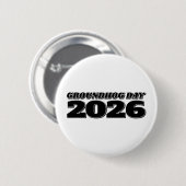 Marmotdag 2026 ronde button 5,7 cm (Voorkant /achterkant)