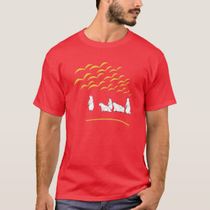 Marmots kijk naar het Shirt van vliegende vogels