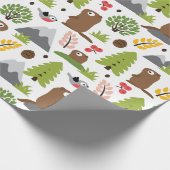 Marmots op een bergglade cadeaupapier (Hoek)