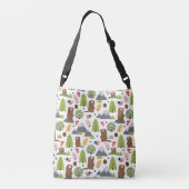 Marmots op een bergglade crossbody tas (Achterkant)