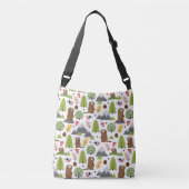 Marmots op een bergglade crossbody tas (Voorkant)