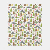 Marmots op een bergglade fleece deken (Voorkant)