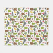 Marmots op een bergglade fleece deken (Voorkant (Horizontaal))