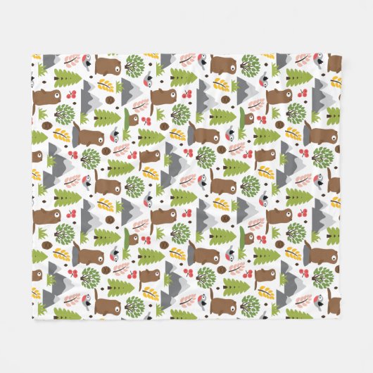 Marmots op een bergglade fleece deken (Voorkant (Horizontaal))