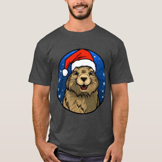Marmotten Kerst T-shirt (Voorkant)