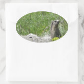 marmotten ovale sticker (Tas)