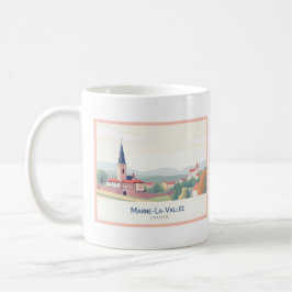 Marne-La-Vallée Frankrijk Pastel Reizen Koffiemok