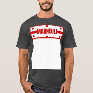 Marneuli City in Georgische vlag Design T-shirt