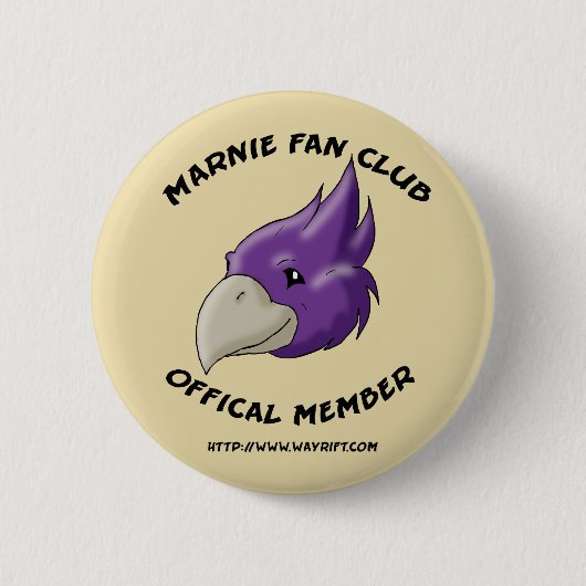 Marnie Fan Club Badge Ronde Button 5,7 Cm (Voorkant)