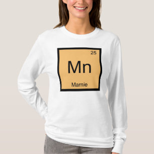 Marnie Naam Chemie Element Periodiek Systeem T-shirt