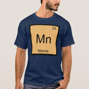Marnie Naam Chemie Element Periodiek Systeem T-shirt