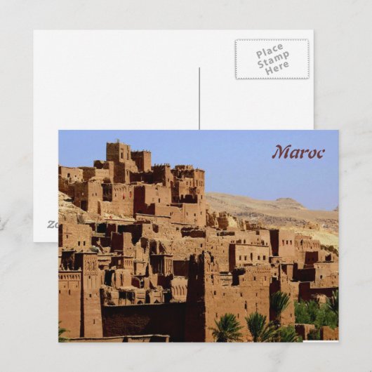 Maroc Briefkaart (Voorkant / Achterkant)