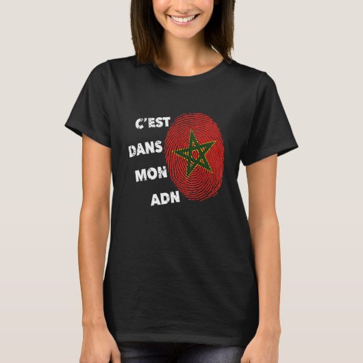 Maroc C'est Dans Mon and Marokko Fier Marokko in M T-shirt (Voorkant)