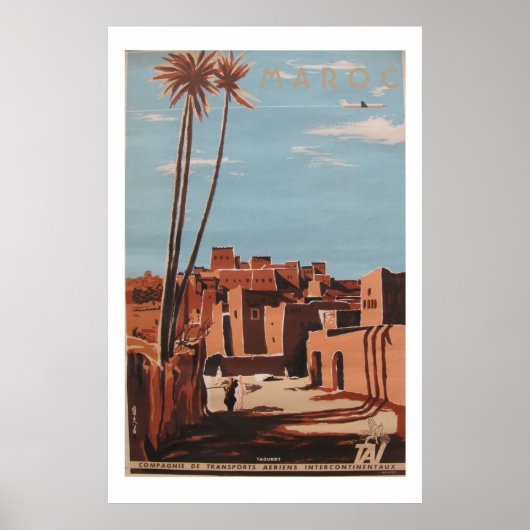  maroc Travel Poster (Voorkant)