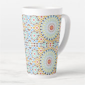 Marocaanse stijl |  latte mok (Rechterhoek)