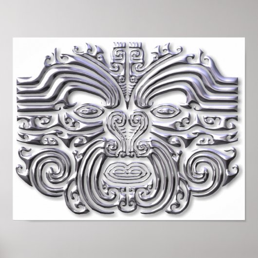 Maroi tattoo-Silver Poster (Voorkant)
