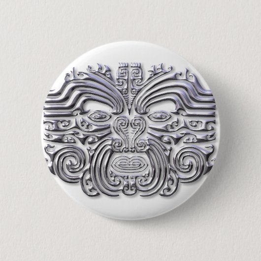 Maroi tattoo-Silver Ronde Button 5,7 Cm (Voorkant)
