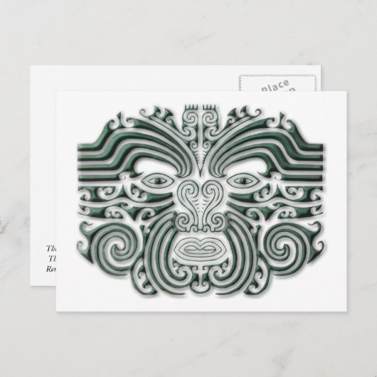 Maroi-tattoo-steen Briefkaart (Voorkant / Achterkant)