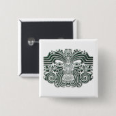 Maroi-tattoo-steen Vierkante Button 5,1 Cm (Voorkant /achterkant)