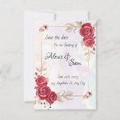 Marokijnkleur thema in abstracte kleuren kaart (Voorkant)