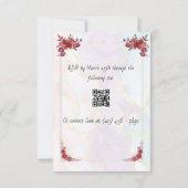 Marokijnkleur thema in abstracte kleuren kaart (Achterkant)