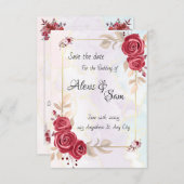 Marokijnkleur thema in abstracte kleuren kaart (Voorkant / Achterkant)