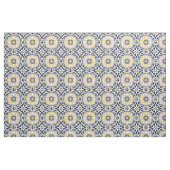 Marokkaans Abstract 2 - blauw, geel Stof (Fat Quarter)