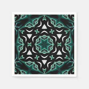 Marokkaans afrikaans etnisch donker patroon kaleid servet