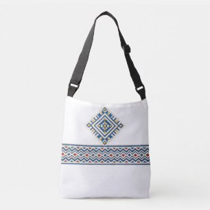 Marokkaans Amazigh Borduurwerk Geometrisch Patroon Crossbody Tas