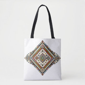 Marokkaans Amazigh Borduurwerk Geometrisch Patroon Tote Bag